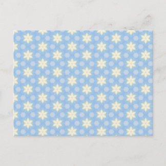 Carte Postale Cheerful Yellow Star Pattern Postcard
