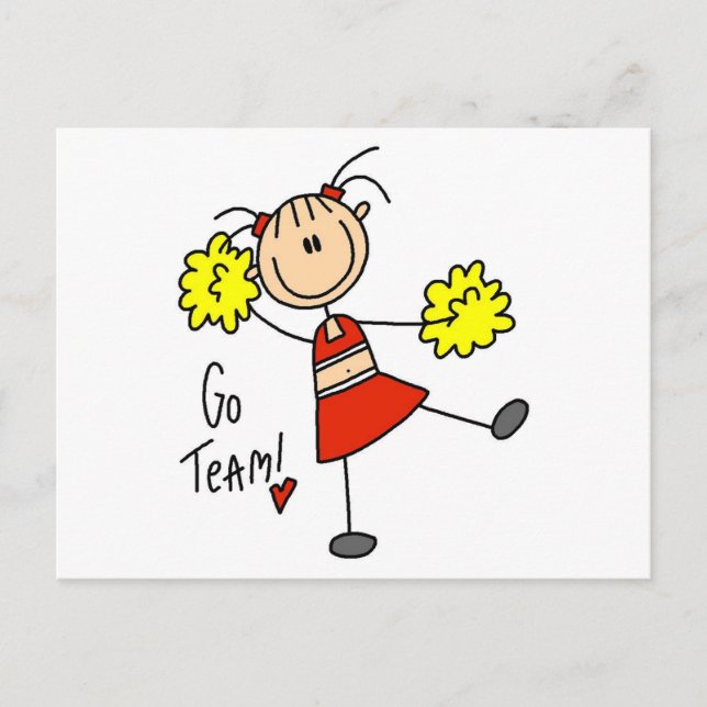 Carte Postale Cheering Go Team Tshirts et cadeaux (Devant)