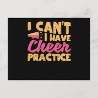 Cheerleading Je ne peux pas J'ai un entraînement d