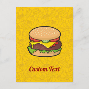 Carte postale Cheeseburger