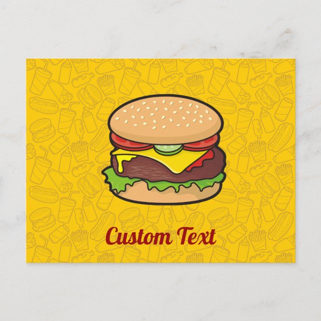 Carte Postale Cheeseburger (Devant)