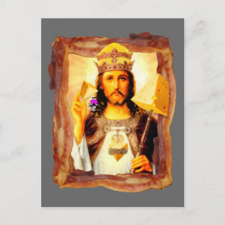 Carte Postale Cheesus Bacon Christ