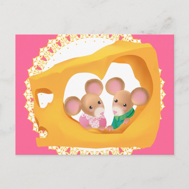 Carte Postale Cheesy Love (Devant)