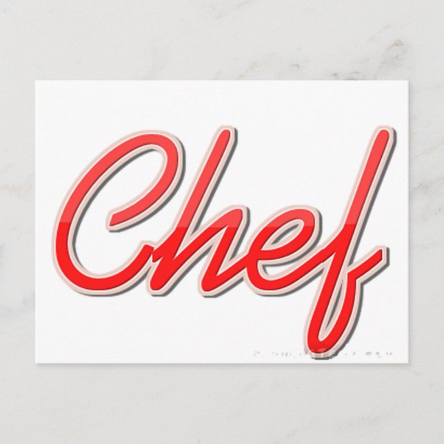 Carte Postale Chef (Devant)