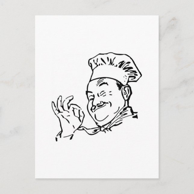 Carte Postale chef (Devant)