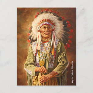 Carte Postale Chef amérindien Lakota