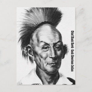 Carte Postale Chef Black Hawk