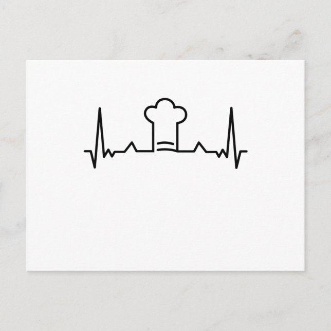 Carte Postale Chef casquette Cuisine - Nourriture Cadeaux De Coe (Devant)