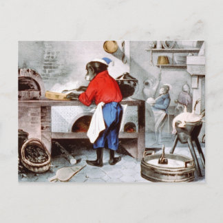 Carte Postale Chef Chimpanzé