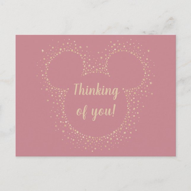 Carte Postale Chef Confetti Golden Mickey Mouse (Devant)