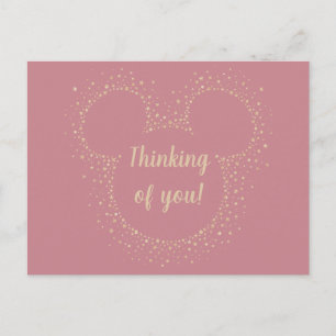Carte Postale Chef Confetti Golden Mickey Mouse