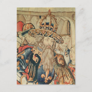 Carte Postale Chef de Charlemagne, atelier de Tournai