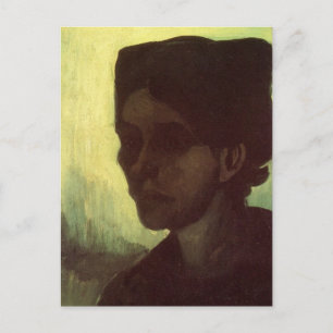 Carte Postale Chef de la jeune femme paysanne par Vincent van Go