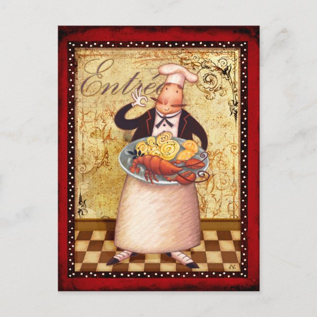 Carte Postale Chef de l'entrée (Devant)