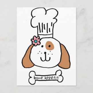 Carte Postale Chef Doggie