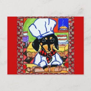 Carte Postale Chef Doxie