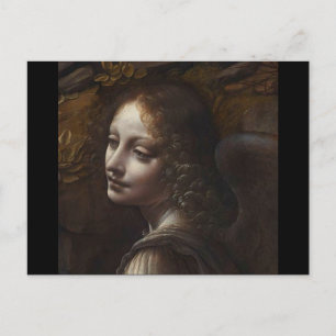 Carte Postale Chef d'un ange par Léonard de Vinci