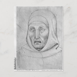 Carte Postale Chef d'un moine, de l'Album Vallardi