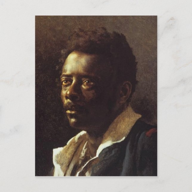 Carte Postale Chef d'un Noir par Theo Gericault (Devant)