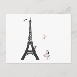 Carte Postale Chef Et Tour Eiffel