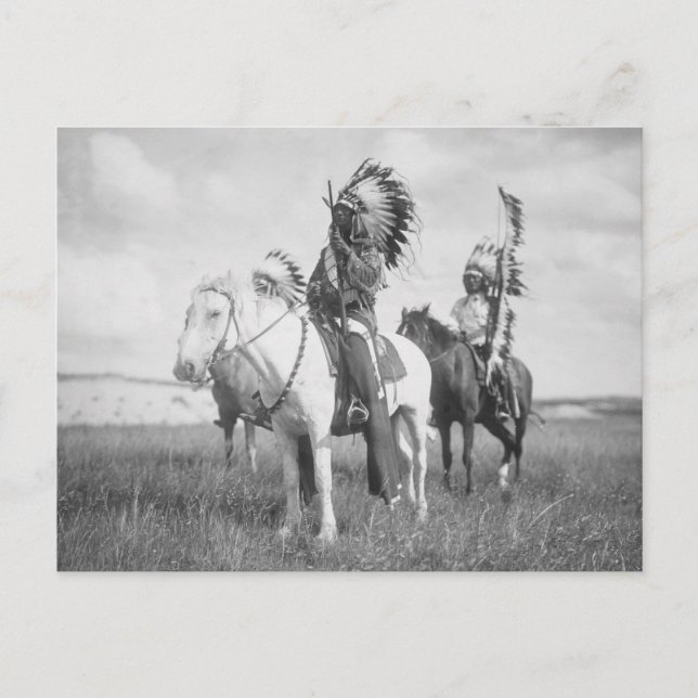 Carte Postale Chef indien à cheval, 1905 (Devant)