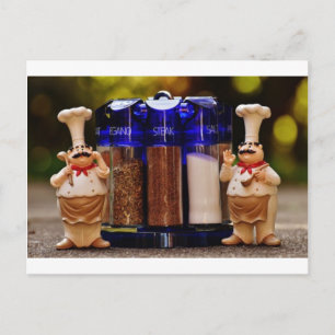 Carte Postale Chef Stand