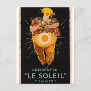 Carte Postale Chef Vintage "Le Soleil"