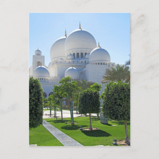 Carte Postale Cheik Zayed Grand Mosque couvre d'un dôme 1 (Devant)