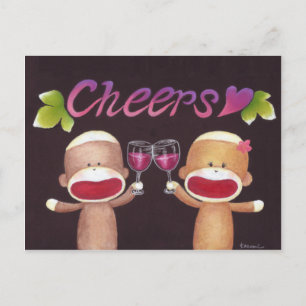 Carte postale Chek Sock Monkeys