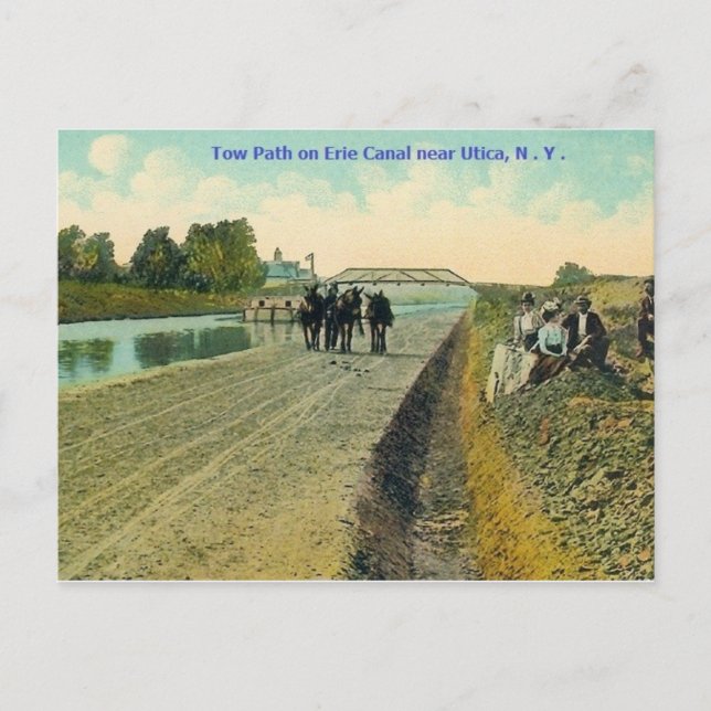 Carte postale Chemin d'accès du canal Erie (Devant)