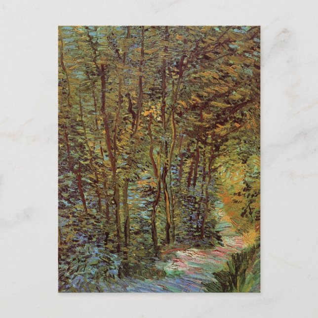 Carte Postale Chemin dans les Bois par Vincent van Gogh (Devant)