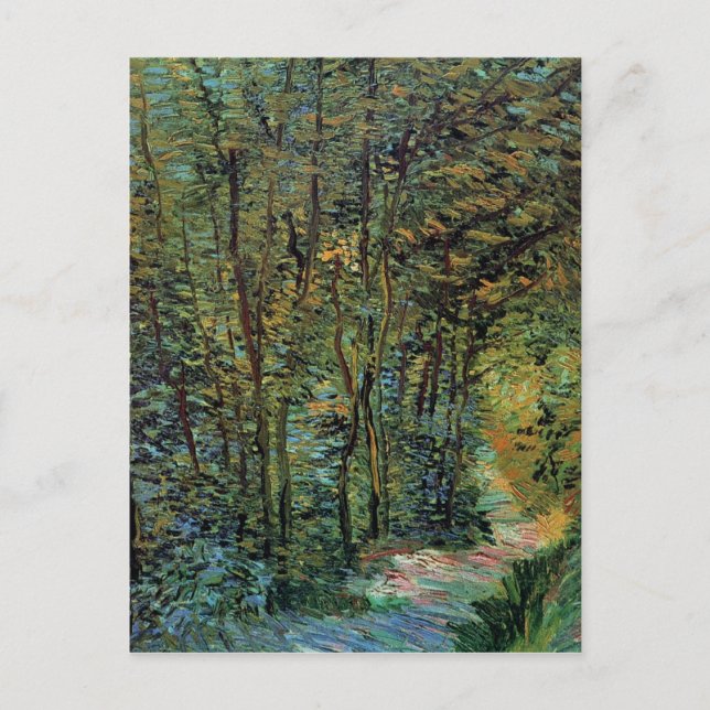 Carte Postale Chemin dans les Bois, Vincent van Gogh (Devant)