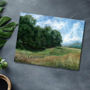 Carte Postale Chemin de campagne pittoresque - Design paysager V