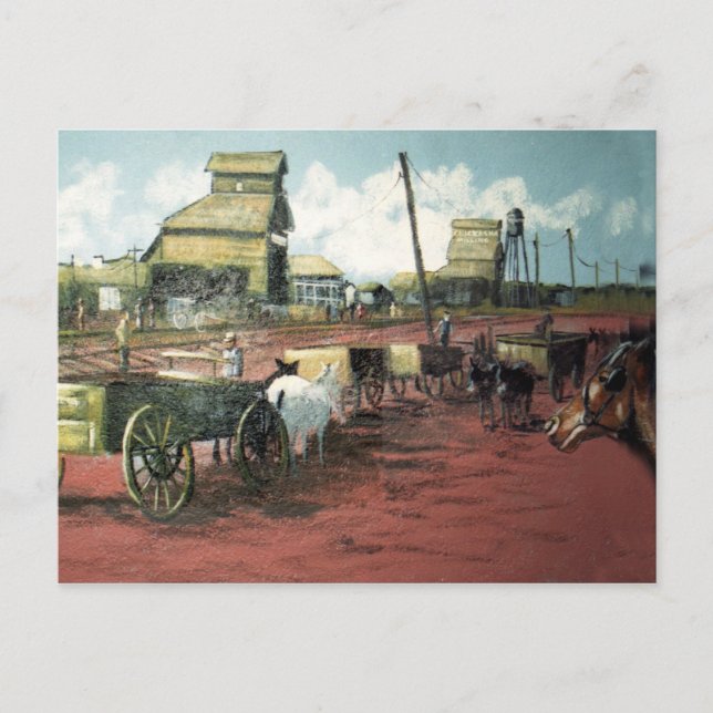 Carte Postale Chemin de fer (Devant)
