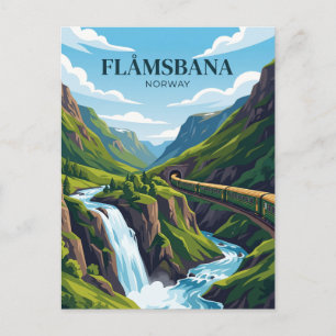 Carte Postale Chemin de fer de Flåm (Flåmsbana) Norvège
