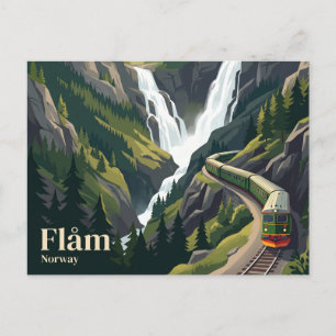 Carte Postale Chemin de fer de Flåm Norvège