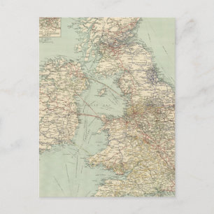 Carte Postale Chemin de fer des îles britanniques