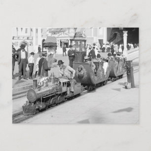 Carte Postale Chemin de fer miniature à Coney Island, 1905