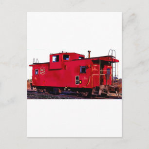 Carte Postale Chemin de fer rouge Caboose