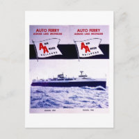 Chemin de fer vintage Ann Arbor Ferry Lake Michiga