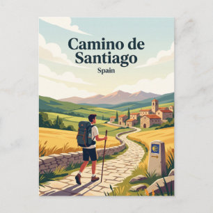Carte Postale Chemin de Saint-Jacques Espagne