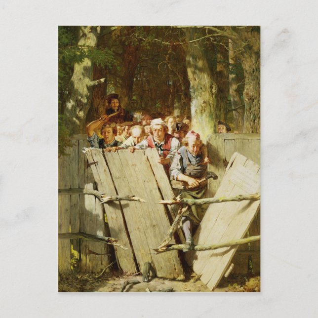 Carte Postale Chemin droit (Devant)