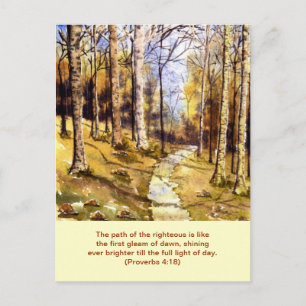 Carte postale 'Chemin du bois (chrétien)'