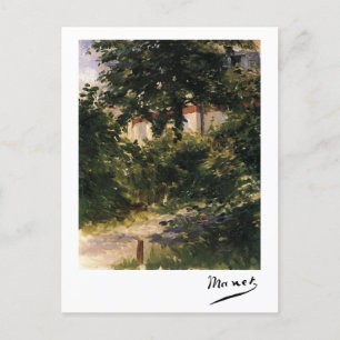 Carte Postale Chemin du jardin à Rueil par Édouard Manet