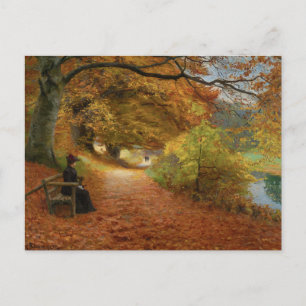 Carte Postale Chemin en bois en automne Hans Andersen Brendekild