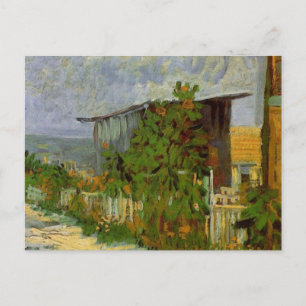 Carte Postale Chemin Montmartre et tournesols par Vincent van Go