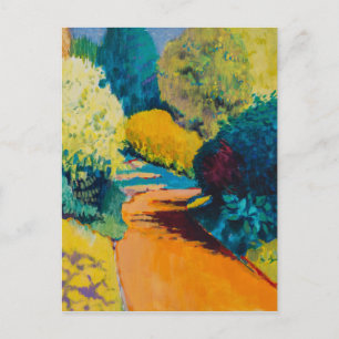 Carte Postale Chemin orange