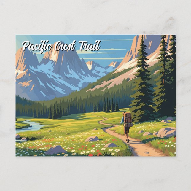 Carte Postale Chemin Pacific Crest (Devant)