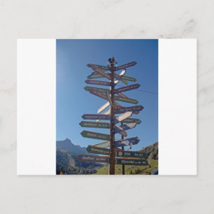 Carte Postale chemin partout