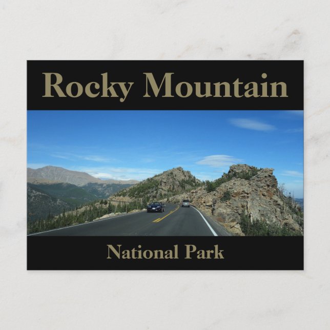 Carte Postale Chemin Trail Ridge Road Parc national des Rocheuse (Devant)